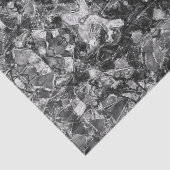 Tribaal Native Black White Disted Art-ontwerp Tissuepapier (Detail)