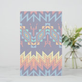 Tribaal ontwerp abstract ontwerp briefpapier (Staand voorkant)