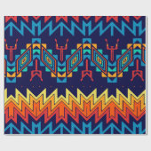 Tribaal ontwerp abstract ontwerp cadeaupapier (Vlak)
