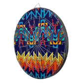 Tribaal ontwerp abstract ontwerp dartbord (Voorkant Rechts)