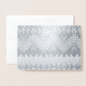 Tribaal ontwerp abstract ontwerp folie kaarten (Voorkant met envelop)