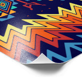 Tribaal ontwerp abstract ontwerp foto afdruk (Hoek)