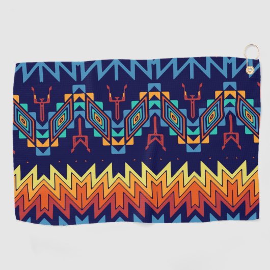 Tribaal ontwerp abstract ontwerp golfhanddoek (Horizontaal)
