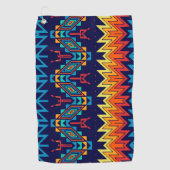 Tribaal ontwerp abstract ontwerp golfhanddoek (Voorkant)