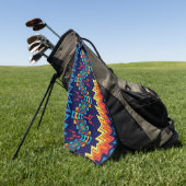 Tribaal ontwerp abstract ontwerp golfhanddoek (Groen)