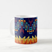 Tribaal ontwerp abstract ontwerp koffiemok (Voorkant links)