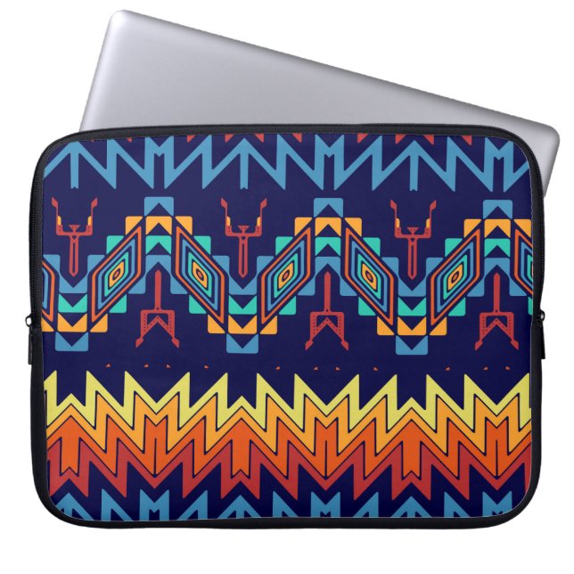 Tribaal ontwerp abstract ontwerp laptop sleeve (Voorkant)