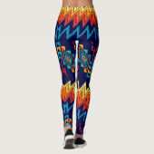 Tribaal ontwerp abstract ontwerp leggings (Achterkant)