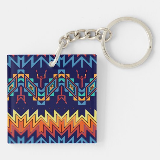 Tribaal ontwerp abstract ontwerp sleutelhanger (Achterkant)