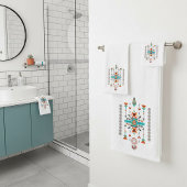 Tribaal ontwerp bad handdoek