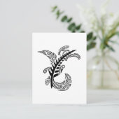 Tribaal ontwerp briefkaart (Staand voorkant)