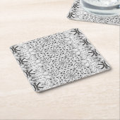 Tribaal ontwerp kartonnen onderzetters (Schuin)