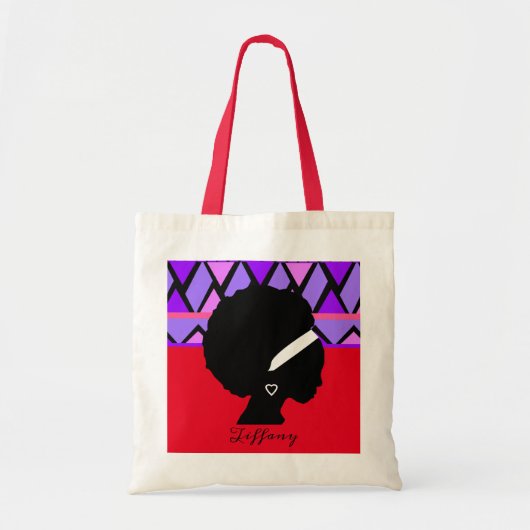 Tribaal ontwerp voor Afrikaanse vrouwen Tote Bag (Voorkant)