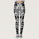 Tribaal ontwerp voor zwart en wit imperium leggings (Voorkant)
