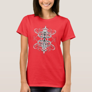 Tribaal ontwerp voor zwart en wit imperium t-shirt