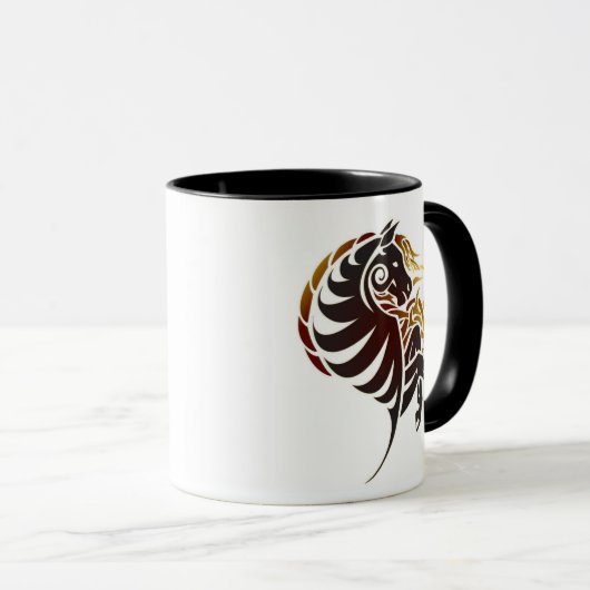 Tribaal paard mok (Voorkant rechts)