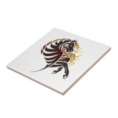 Tribaal paard tegeltje (Zijkant)