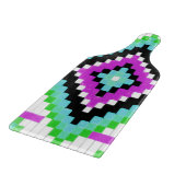 Tribaal Paars glas snijdsel Snijplank (Hoek)