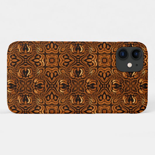 Tribaal patroon in goud Case-Mate iPhone case (Achterkant (horizontaal))