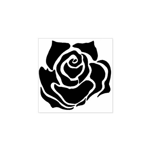 Tribaal Roos Rubberstempel (Afrduk)