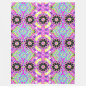 Tribaal Roze Ontwerp Fleece Deken (Voorkant)