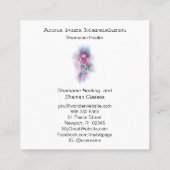 *~* Tribaal - Sacred Shamen Shamanic Dream Catcher Vierkante Visitekaartje (Achterkant)