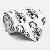 tribaal-schorpioen, tribaal-schorpioen, tribaal-sc stropdas (Opgerold)