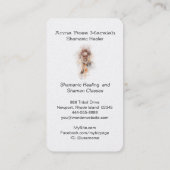 *~* Tribaal - Shamanic Sacred Dream Catcher Shaman Visitekaartje (Achterkant)
