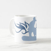 tribaal snowboard koffiemok (Voorkant links)