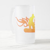 tribaal snowboard matglas bierpul (Voorkant links)