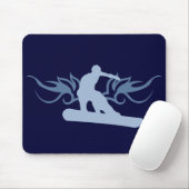 tribaal snowboarden. muismat (Met muis)