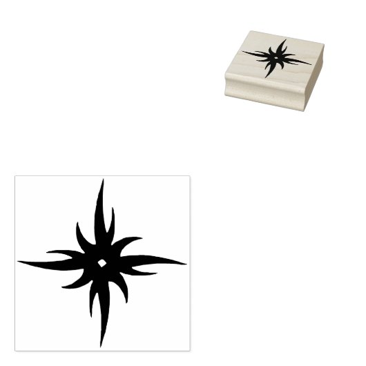 tribaal sterrenbeeld silhouet rubberstempel (Gestempeld)