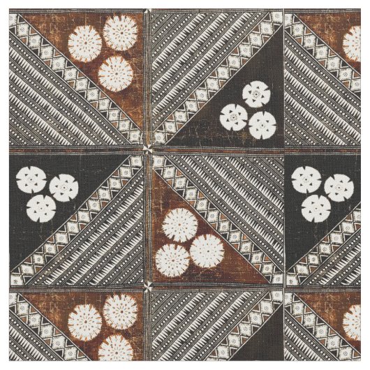  tribaal Tapa Pattern uit Fiji Stof (Close Up)
