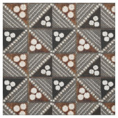 tribaal Tapa Pattern uit Fiji Stof (Swatch)