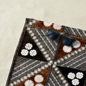  tribaal Tapa Pattern uit Fiji Strandlaken (In situ)