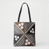 tribaal Tapa Pattern uit Fiji Tote Bag (Voorkant)