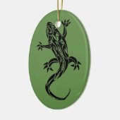 Tribaal Tattoo Gecko Green Ornament (Links)