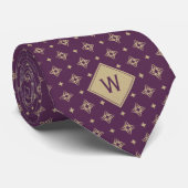 Tribaal Tattoo monogram Stropdas (Opgerold)