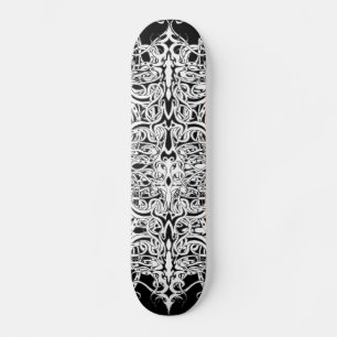 Tribaal Tattoo zwart-wit Skateboard