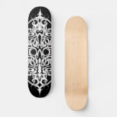 Tribaal Tattoo zwart-wit Skateboard (Voorkant)