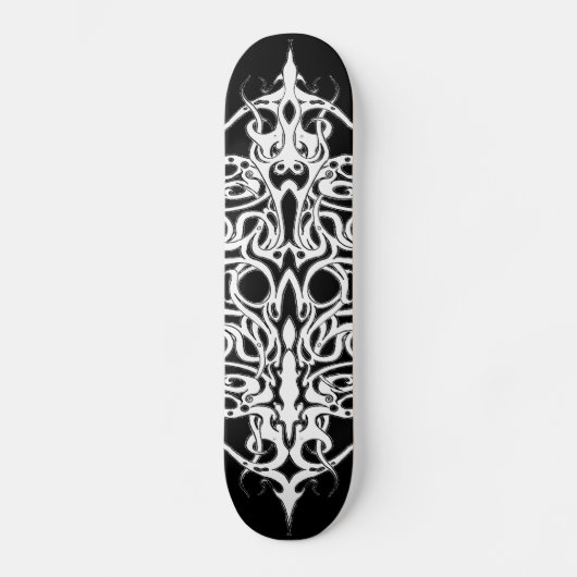 Tribaal Tattoo zwart-wit Skateboard (Voorkant)