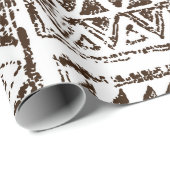 Tribaal tropisch kunstpatroon van de inheemse Hawa Cadeaupapier (Rol Hoek)