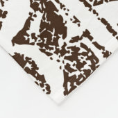 Tribaal tropisch kunstpatroon van de inheemse Hawa Fleece Deken (Hoek)