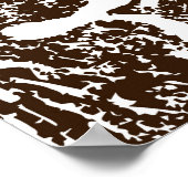 Tribaal tropisch kunstpatroon van de inheemse Hawa Poster (Hoek)