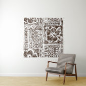 Tribaal tropisch kunstpatroon van de inheemse Hawa Wandkleed (In Situ (horizontaal))