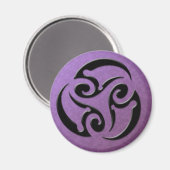 Tribal3Godin - Paarse Magneet (Voorkant / Achterkant)