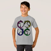 Tribal Aboriginal Tattoo Ethnografische Pagan Liza T-shirt (Voorkant volledig)