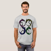 Tribal Aboriginal Tattoo Ethnografische Pagan Liza T-shirt (Voorkant volledig)