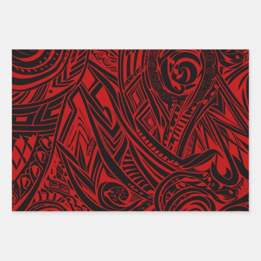 Tribal Abstract Pattern Collectie Inpakpapier Vel (Voorkant 2)