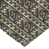 Tribal Abstract polynesiaans ontwerp Korte Tafelloper (Hoek)